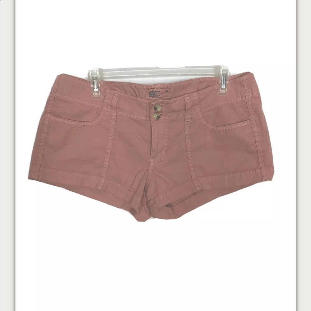 American Eagle Stretch Blush Pink Chino Shorts  8